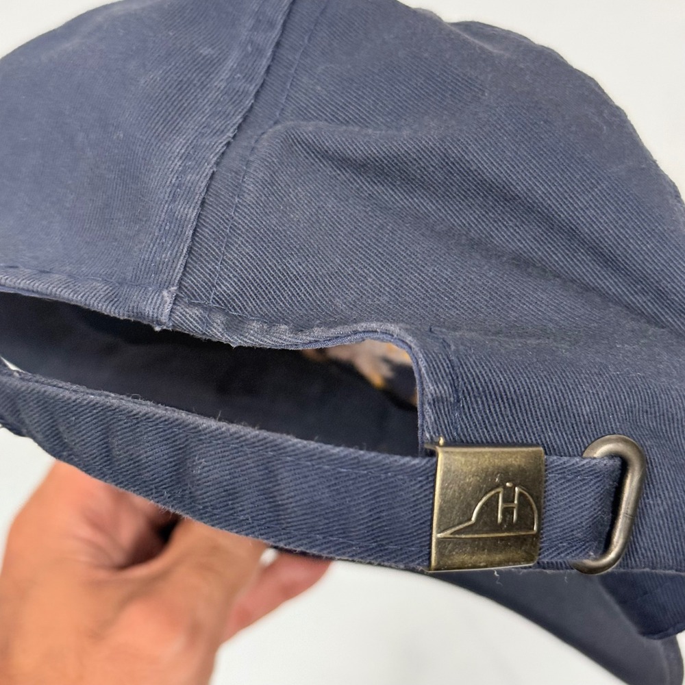 Vintage Navy Baseball Cap Hat Gold Embroidered Military Dad Adjustable Strapback - Picture 10 of 10